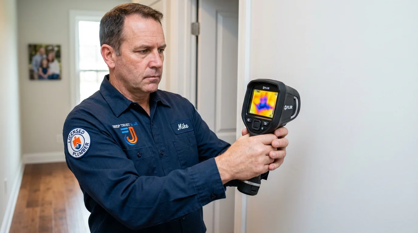 Thermal imaging leak detection by Johns Plumbing LLC in Slayton